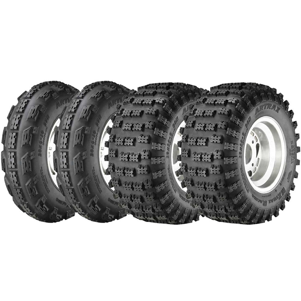 Artrax AT1205/AT1206 20x6-10 Front & 18x10-8 Rear 2-Ply ATV Tyre Set at ...