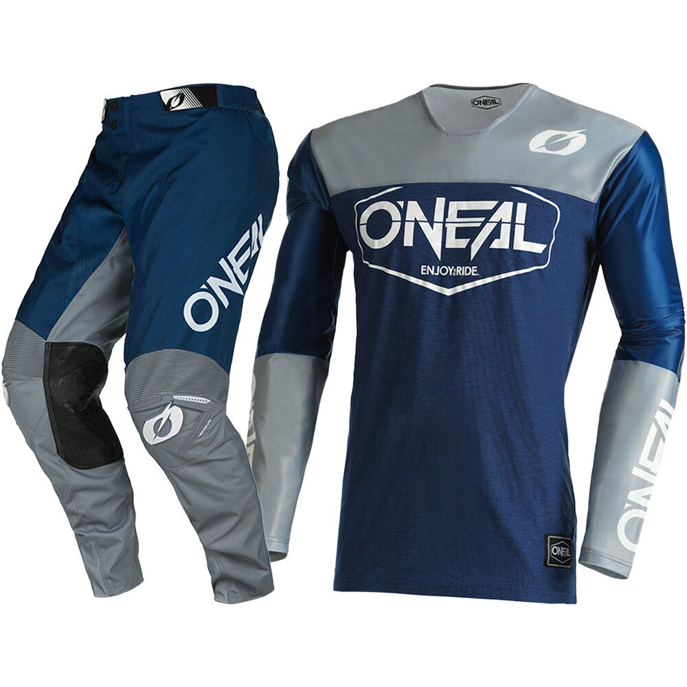 Oneal 2022 Mayhem Hexx Blue/Grey Gear Set at ATVstore