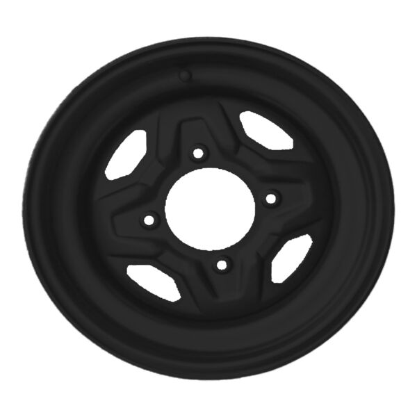 Whites 14x6 4/156 +40.2 ( 5+1 ) Black Steel ATV Front Rim - Whites ...